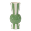 Striped Accent Tapered Vase 8 H