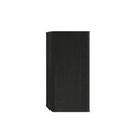 Striped Brushed Black Oak Floatingbathroom Floating Side Cabinet Wall Mounted Storage Cabinet For Small Spaces Pre Assembled