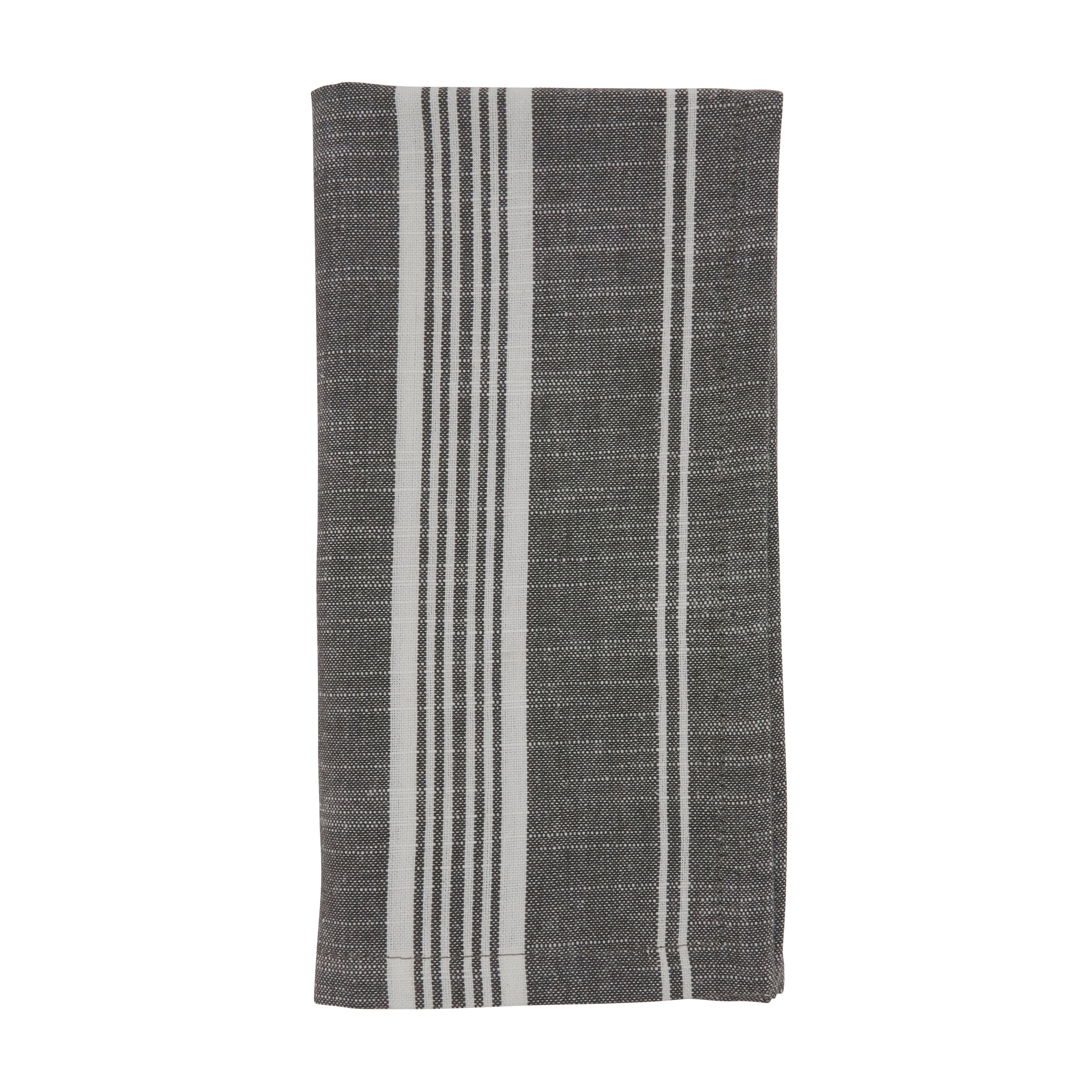 Striped Design Cotton Table Napkins Set Of 4 20 X 20