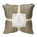 Home Accent Pillows Striped Satin Throw Pillows Set Of 2