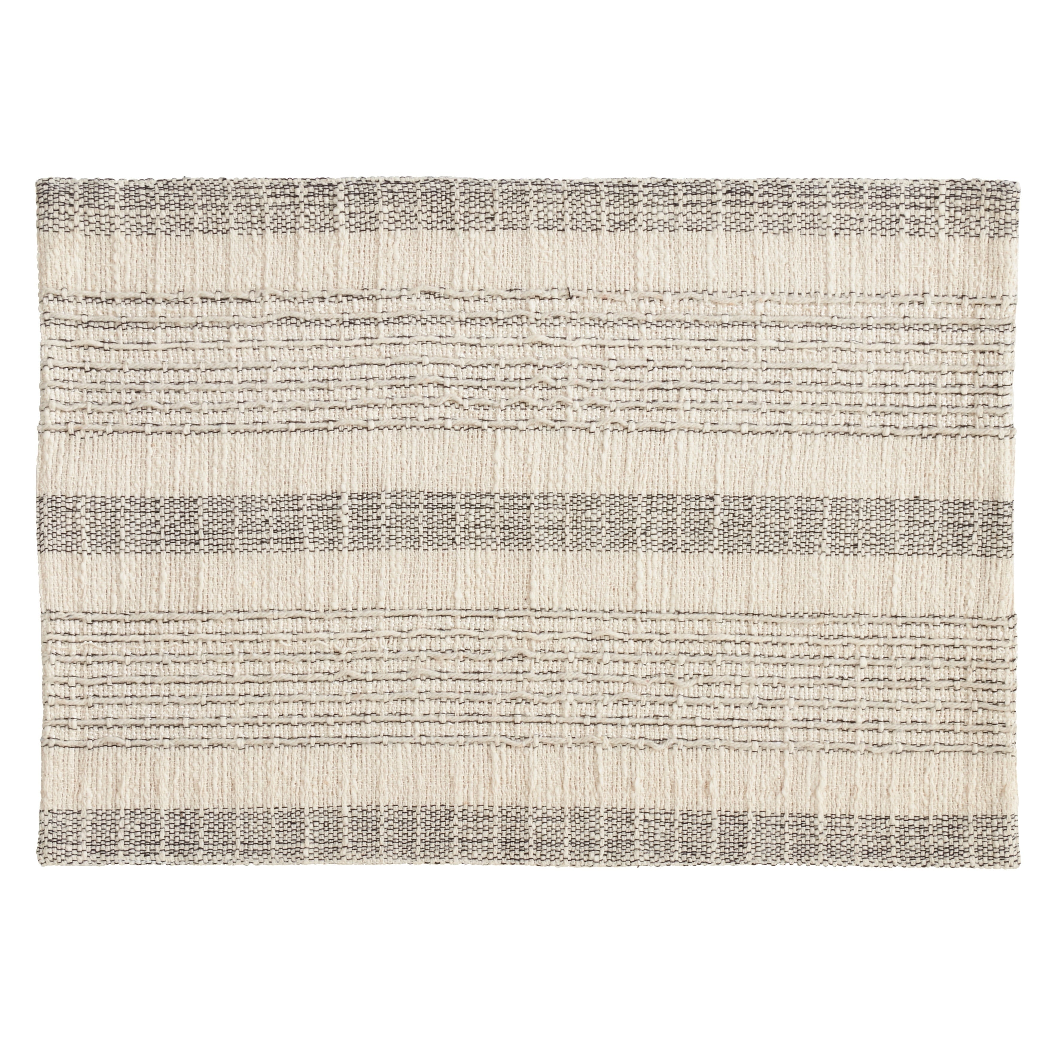 Striped Woven Cotton Table Placemats Set Of 4