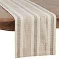 Striped Woven Cotton Table Runner