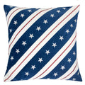 Stripes Independence Day 20 Square Decorative Throw Pillow
