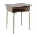 Student Desk With Open Front Metal Book Box
