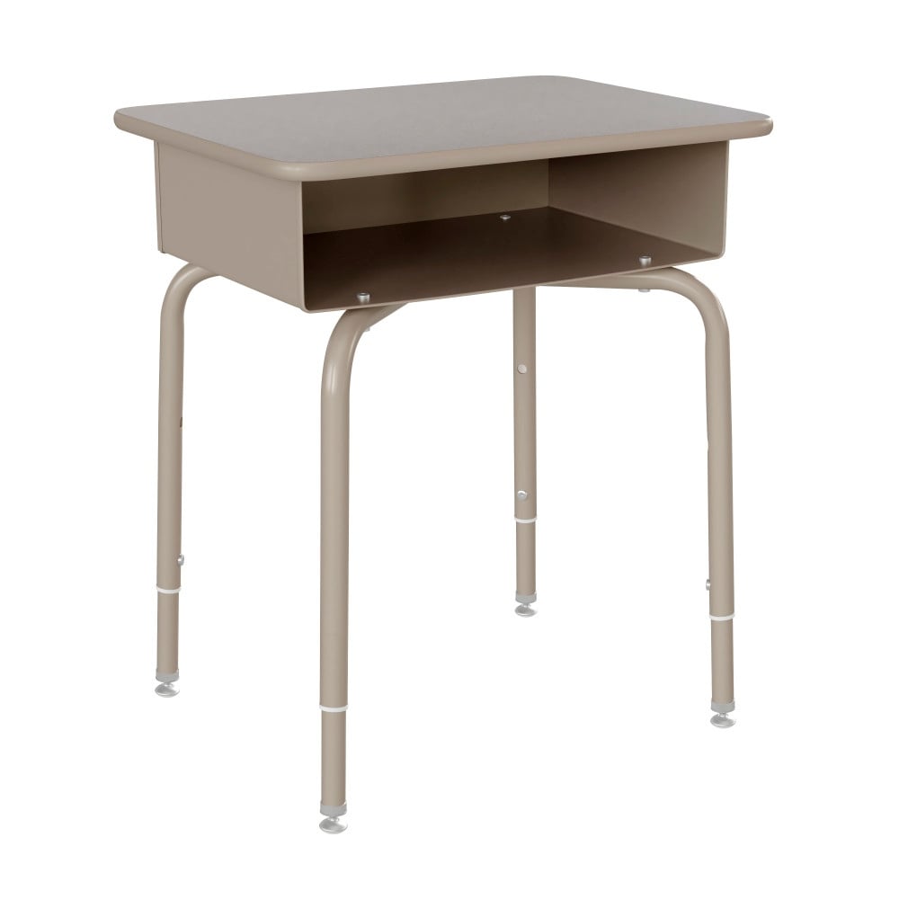 Student Desk With Open Front Metal Book Box