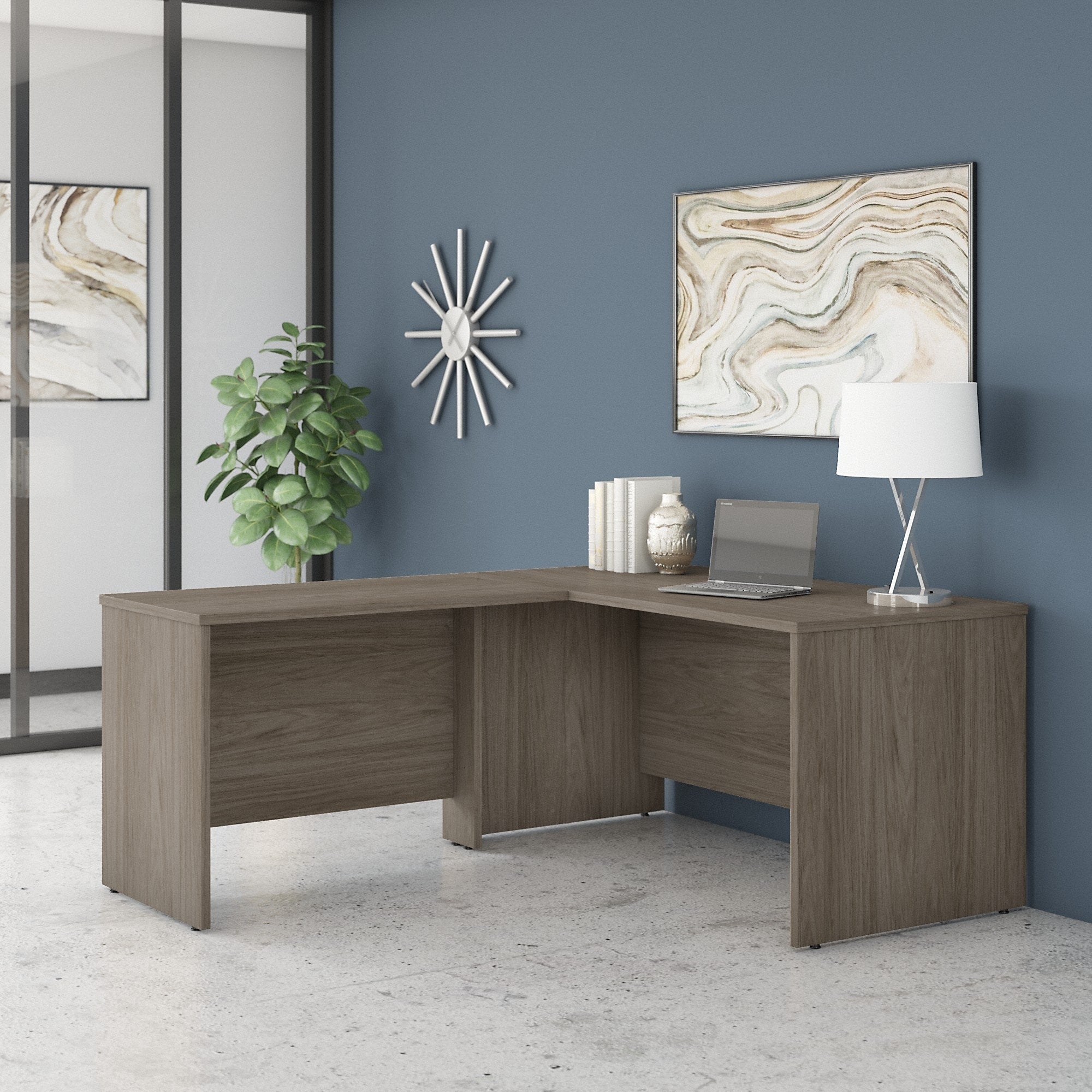 Studio C 60W L Shaped Desk With 42W Return By Bush Business Furniture