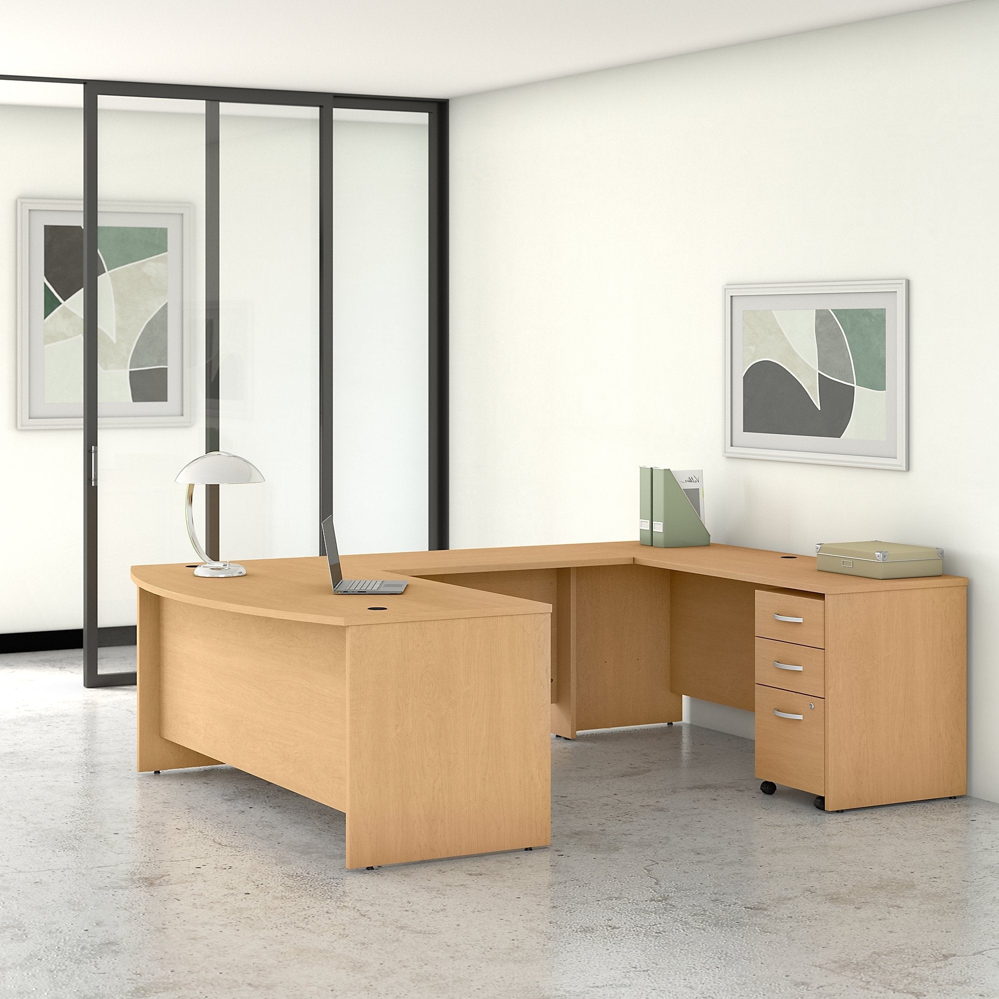 Studio C 72W U Shaped Desk With Drawers By Bush Business Furniture