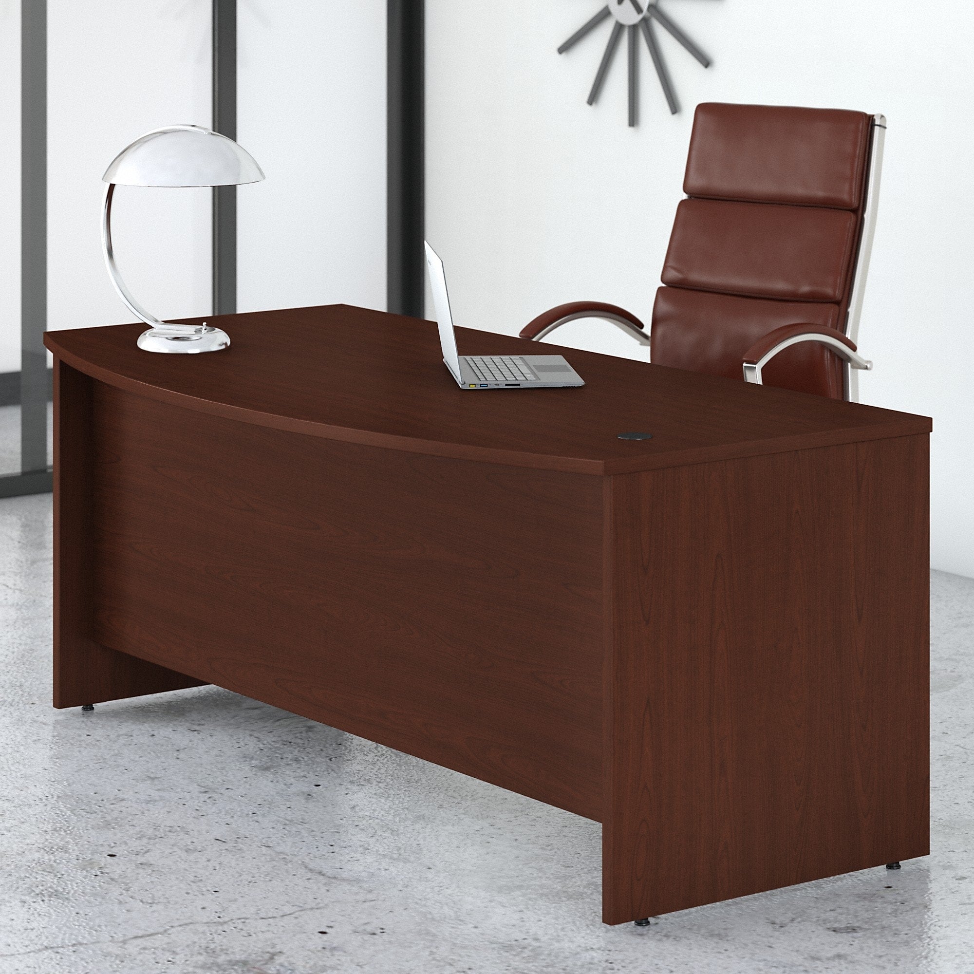 Studio C 72W X 36D Bow Front Desk By Bush Business Furniture