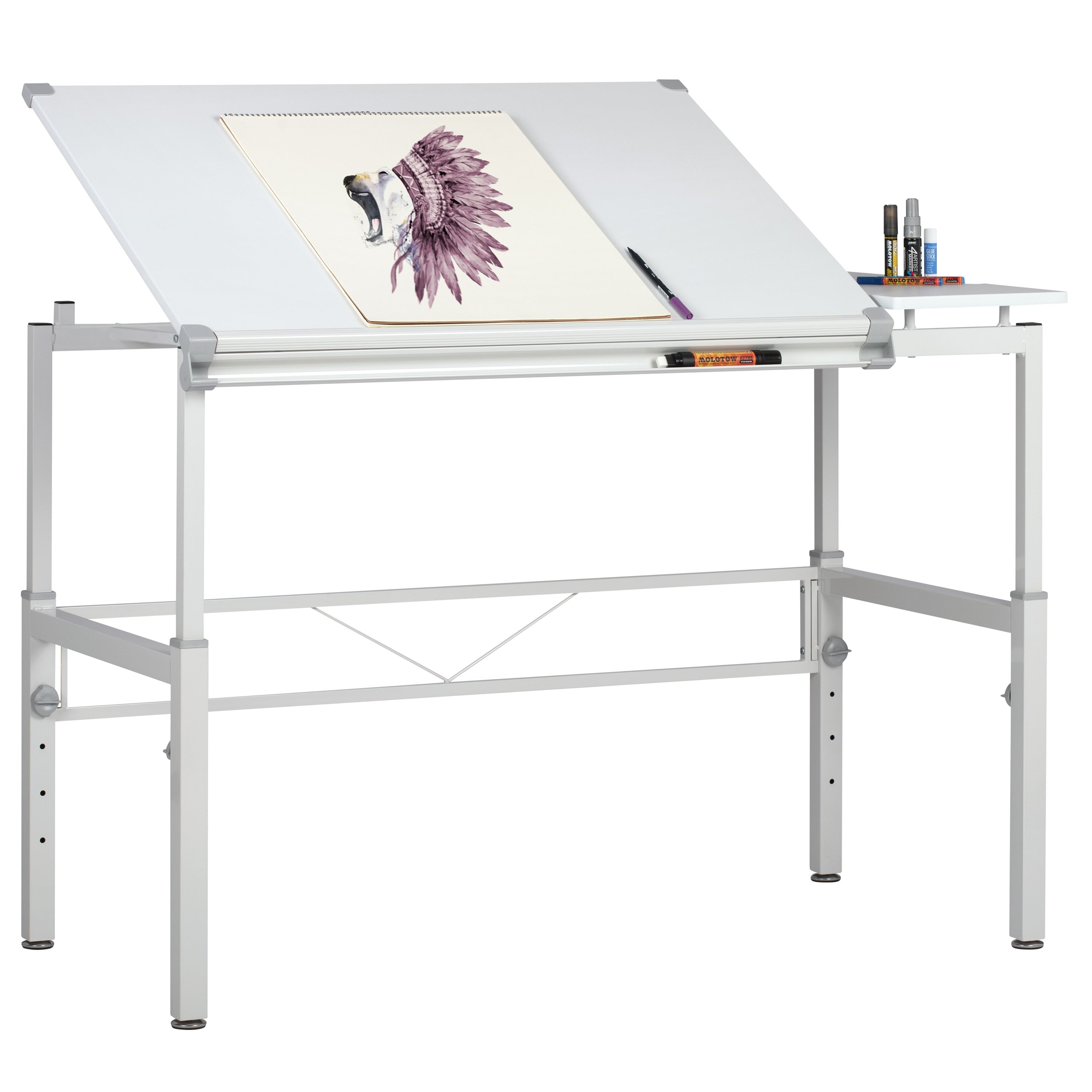 Studio Designs Graphix Ii Drafting And Hobby Craft Work Station Table