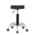 Studio Designs Padded Rolling Height Adjustable Stool With Footring
