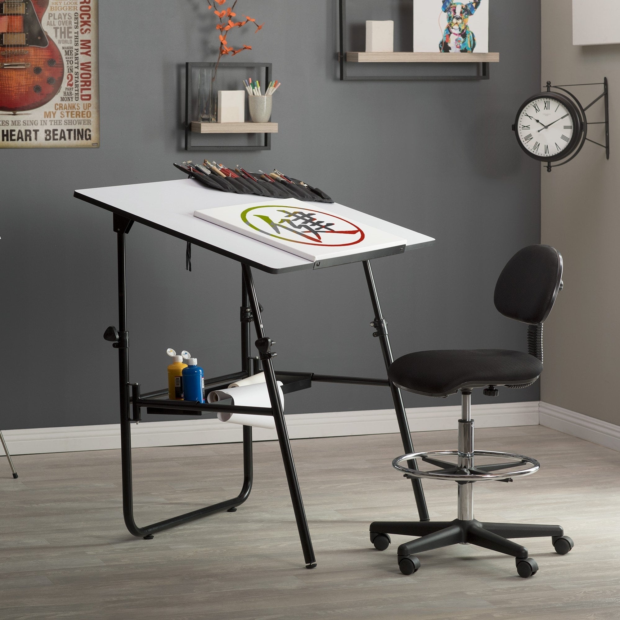Studio Designs Ultima Fold Away Drafting And Hobby Craft Table