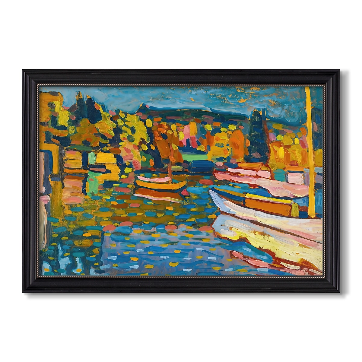 Study For Autumn Landscape 1908 Wassily Kandinsky Custom Framed Canvas