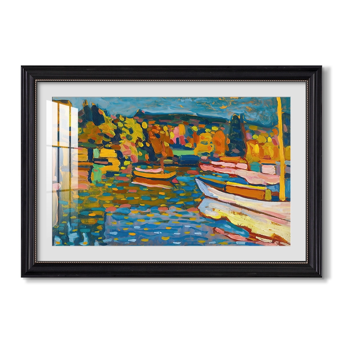 Study For Autumn Landscape 1908 Wassily Kandinsky Custom Framed Print