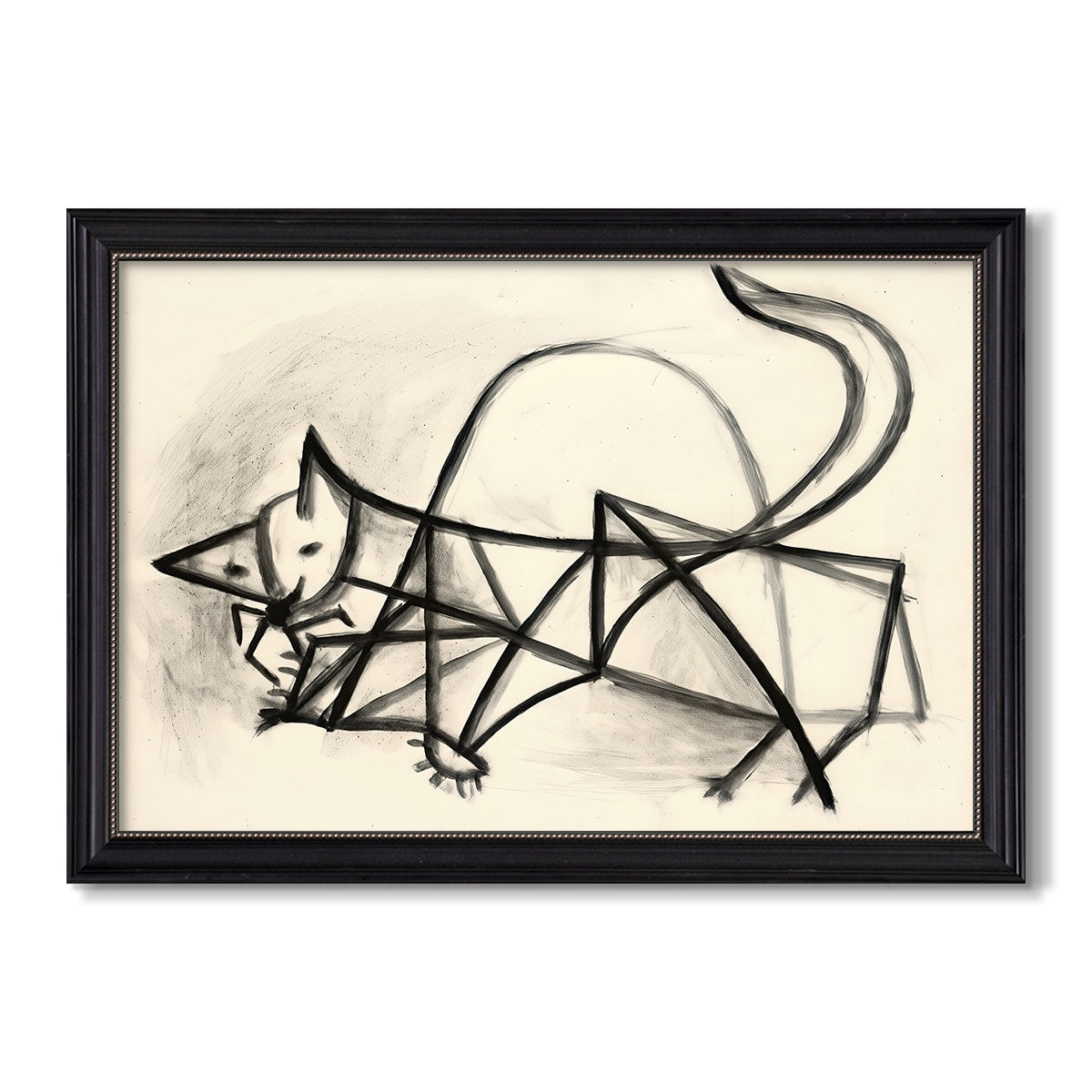 Study Of A Cat 1946 Pablo Picasso Custom Framed Canvas