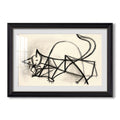 Study Of A Cat 1946 Pablo Picasso Custom Framed Print