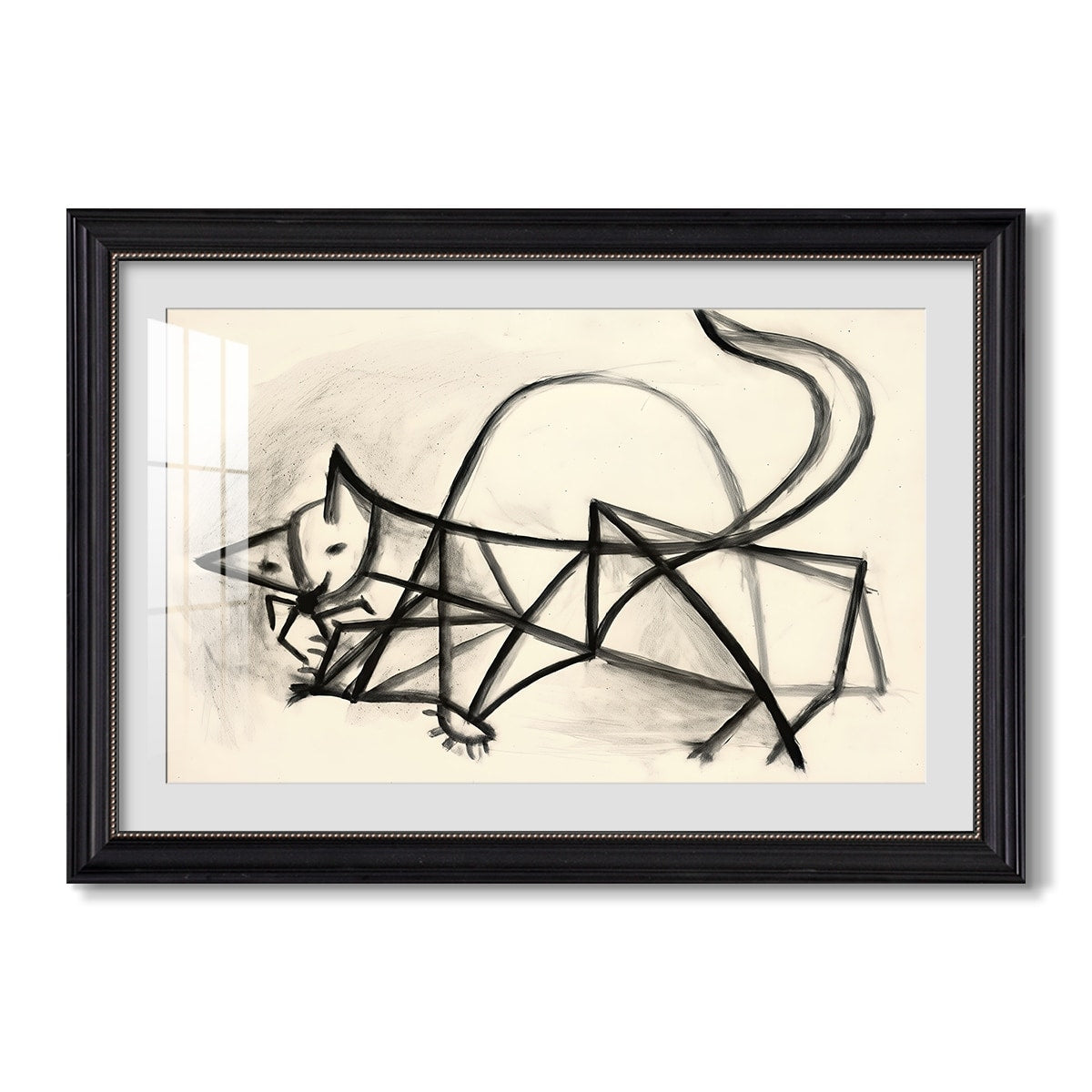 Study Of A Cat 1946 Pablo Picasso Custom Framed Print