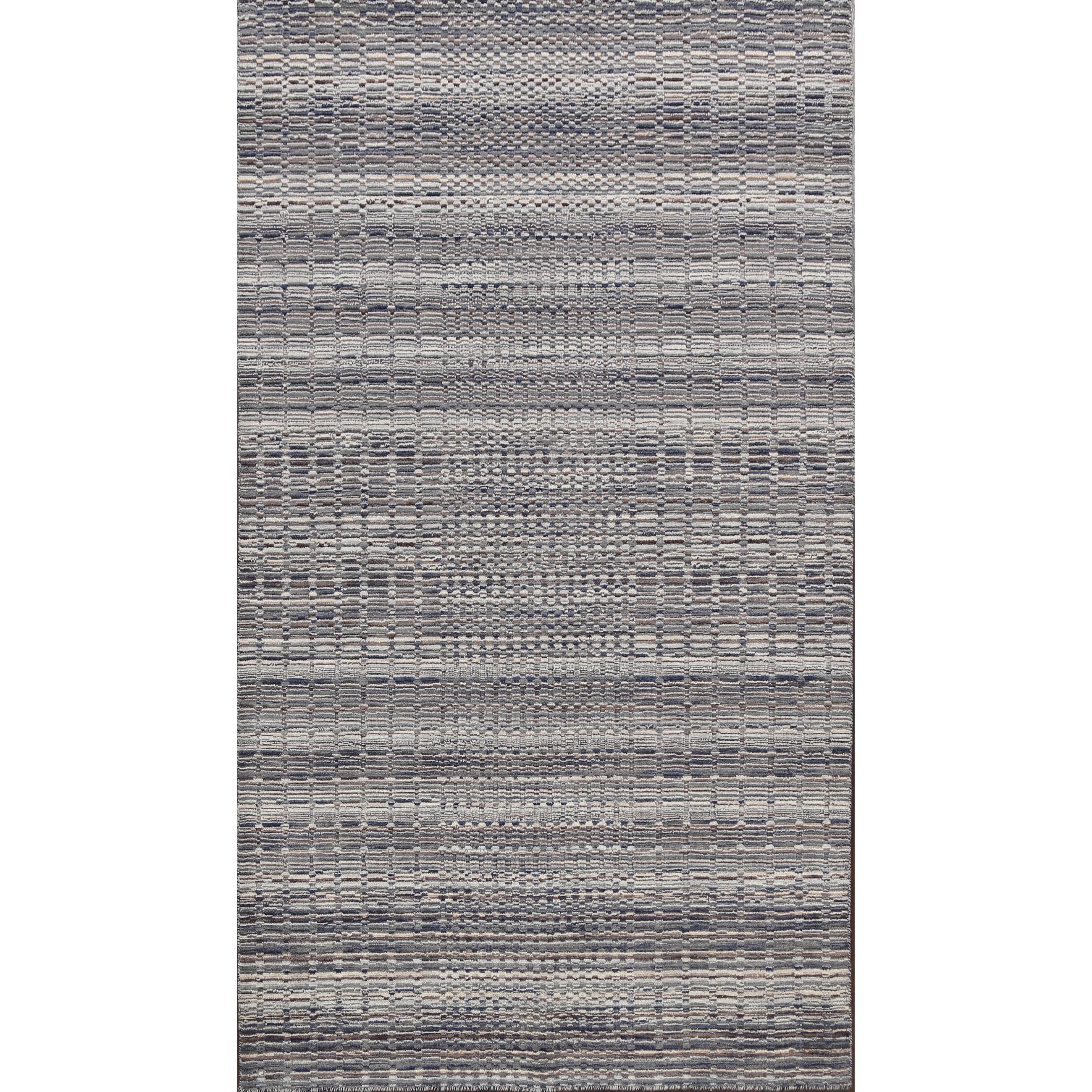 Stunning Geometric Modern Moroccan Oriental Area Rug Wool Hand Knotted 50 X 76