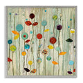 Stupell Industries Abstract Paint Drop Floral Scene Whimsical Collage Framed Wall Art 12X12 Multi Color