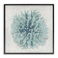 Stupell Industries Coral Ball Blue Sea Beach Design 12 X 12 Framed Wall Art