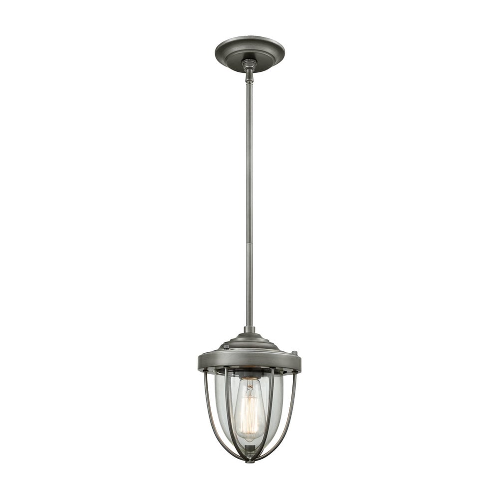 Sturgis 1 Light Pendant Weathered Zinc