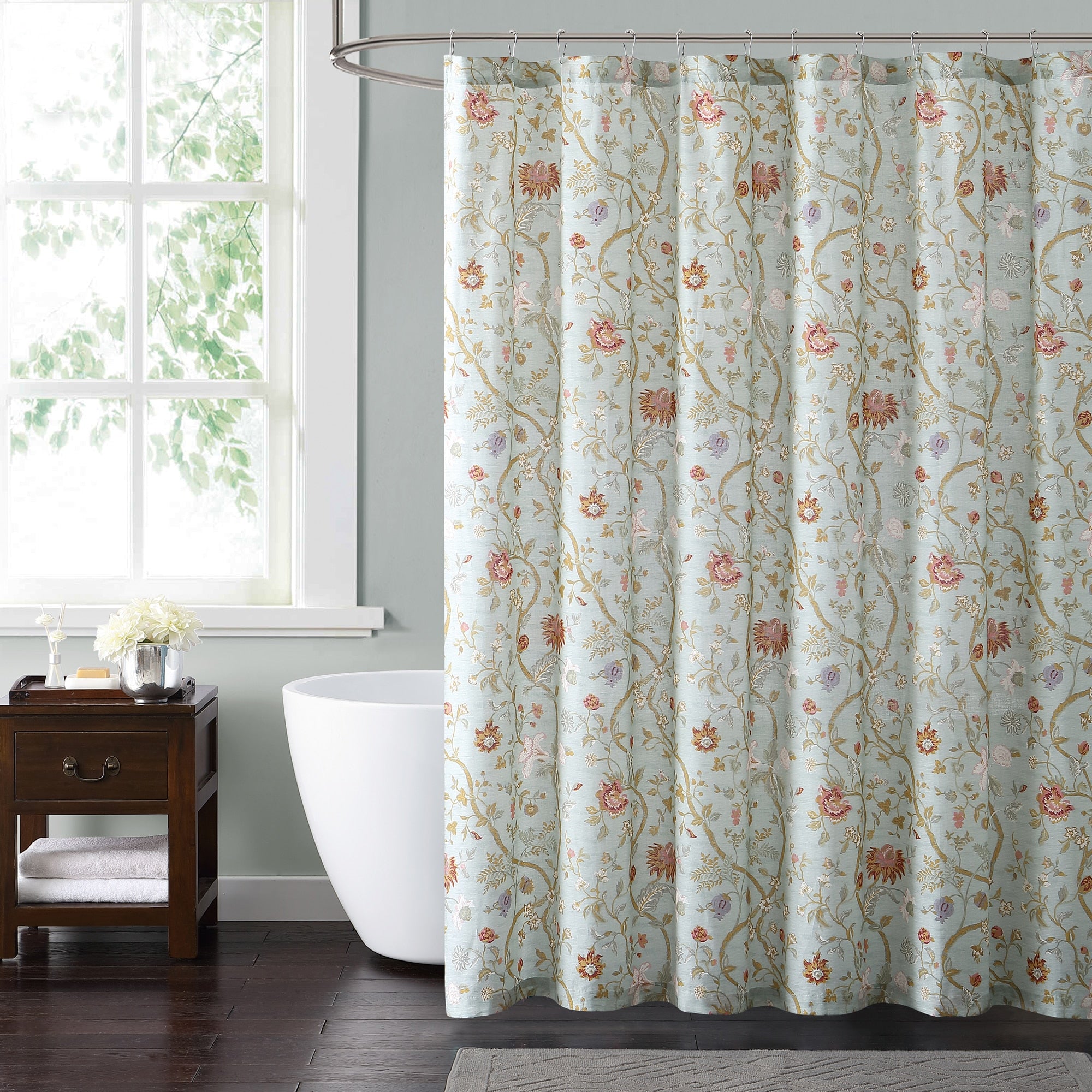 Style 212 Bedford Blue 72 X 72 Shower Curtain