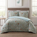 Style 212 Bedford Floral 3 Piece Printed Comforter Sets