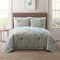 Style 212 Bedford Floral 3 Piece Printed Quilts Set