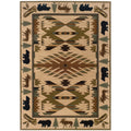 Copper Grove Ageratum Ivory Green Area Rug 10 X 13