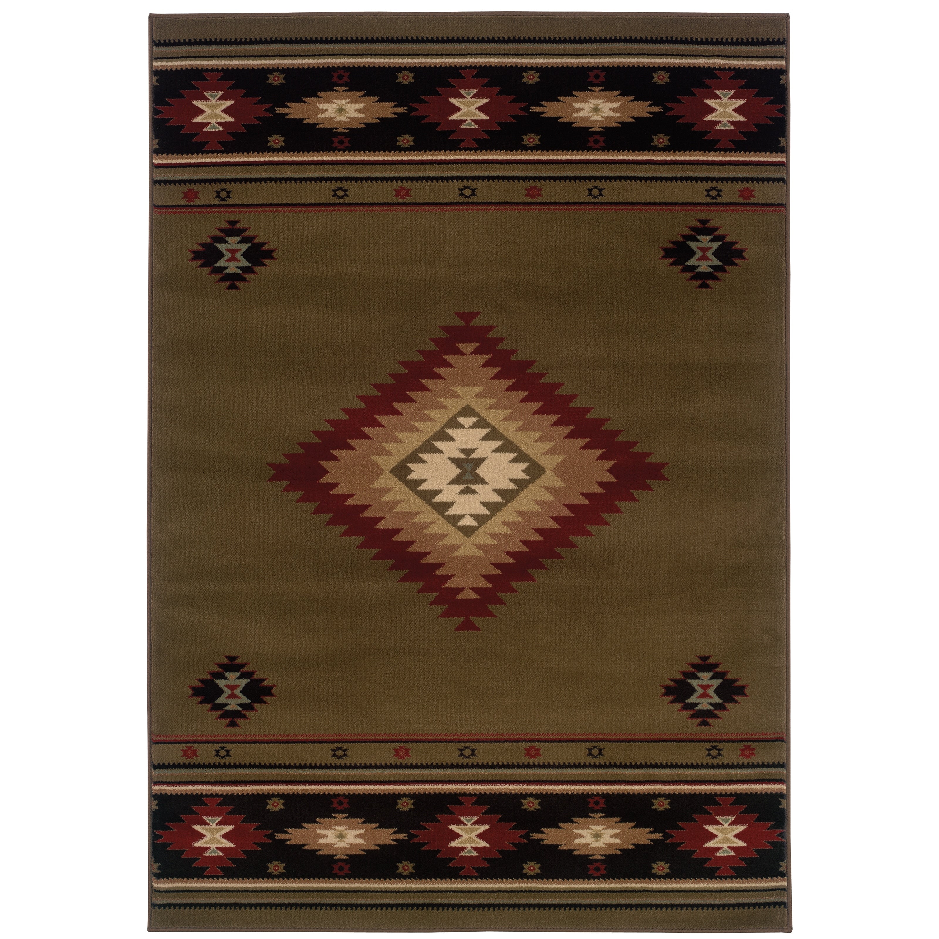 Copper Grove Allegheny Southwestern Country Runner Rug 110 X 76 Runner