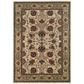 Updated Old World Persian Flair Ivory Red Area Rug 710 X 11 710 X 11