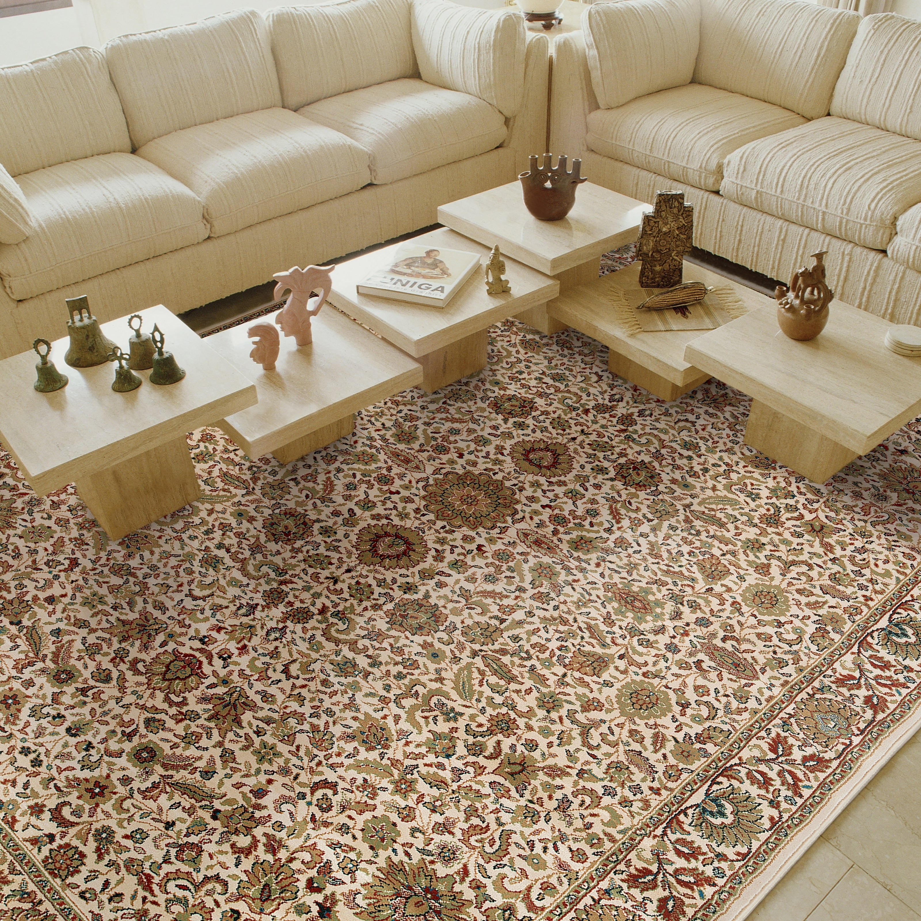 Updated Old World Persian Flair Brown Ivory Area Rug 710 X 11 710 X 11