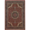 Updated Old World Persian Flair Red Blue Area Rug 710 X 11 710 X 11