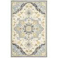 Ava Bohemian Blue Ivory Area Rug