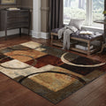 Clay Alder Home Altona Blocks And Rings Brown Black Area Rug 78 X 1010