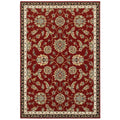 Gracewood Hollow Claude Floral Red Multi Area Rug 53 X 76