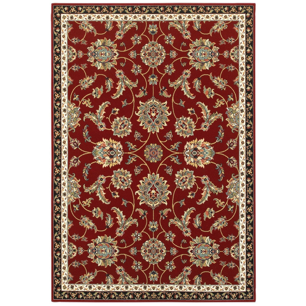 Gracewood Hollow Claude Floral Red Multi Area Rug 53 X 76