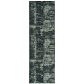 Distressed Abstract Black Ivory Micro Fiber Rug 910 X 1210 910 X 1210