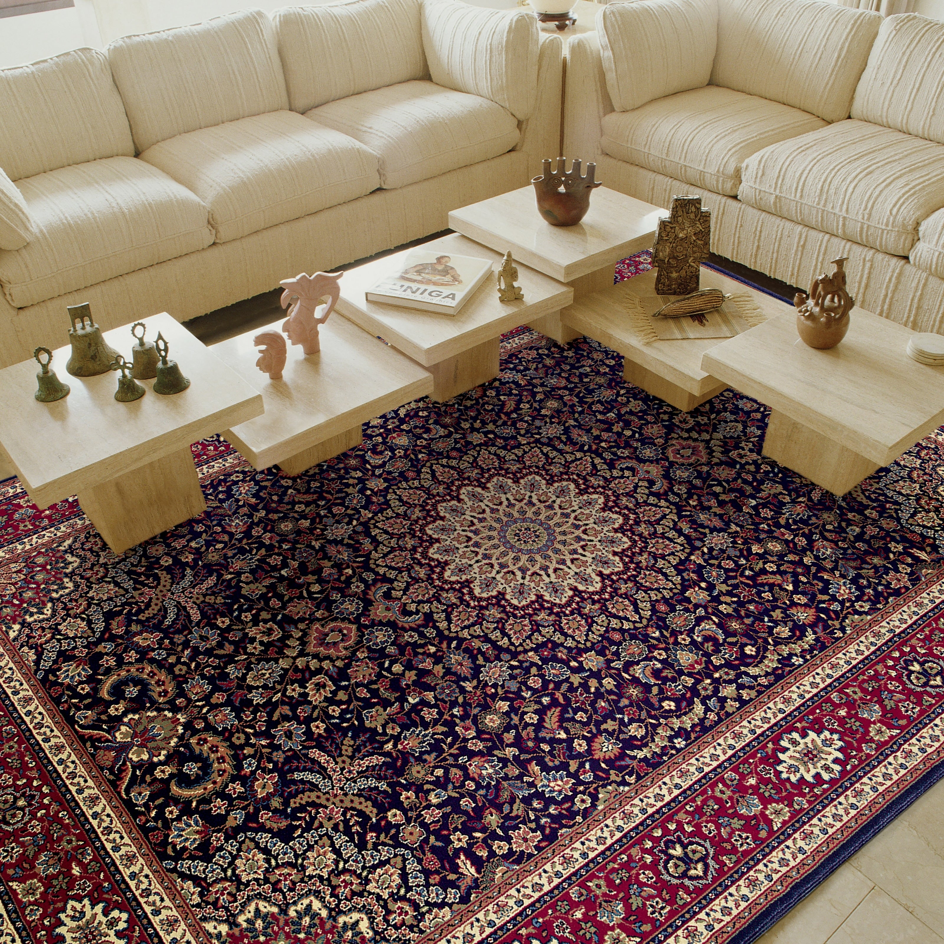 Gracewood Hollow Eastman Persian Flair Blue Red Rug 710 X 11