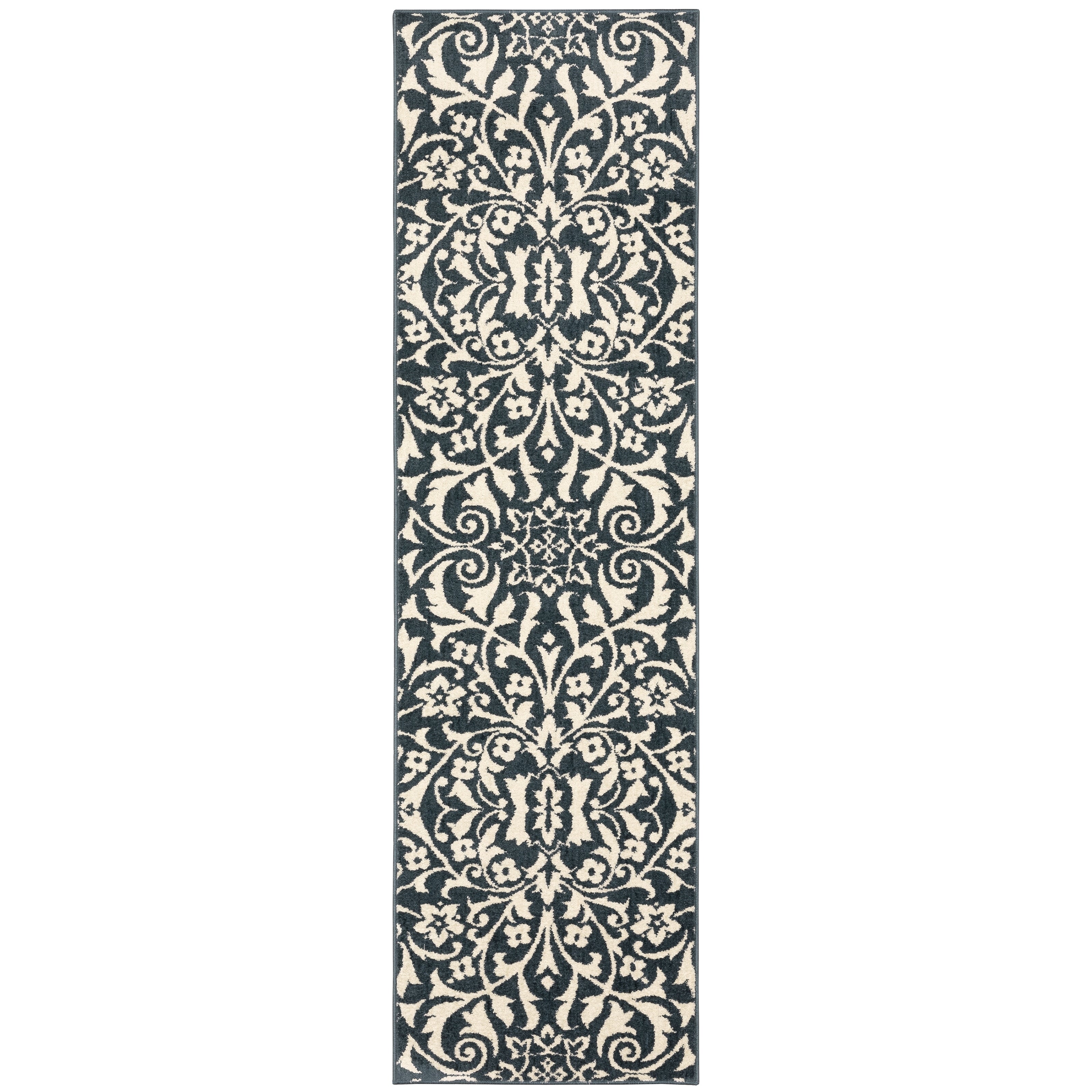 Fawn Floral And Vine Area Rug