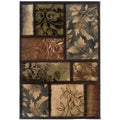 Beige Black Transitional Area Rug 78 X 1010 78 X 1010