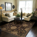 Brown Beige Traditional Area Rug 10 X 13 10 X 13