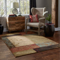 Copper Grove Custer Color Block Blue Geometric Rug 78 X 10