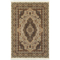 Gracewood Hollow Stora Medallion Ivory Multi Fringe Area Rug 910 X 1210