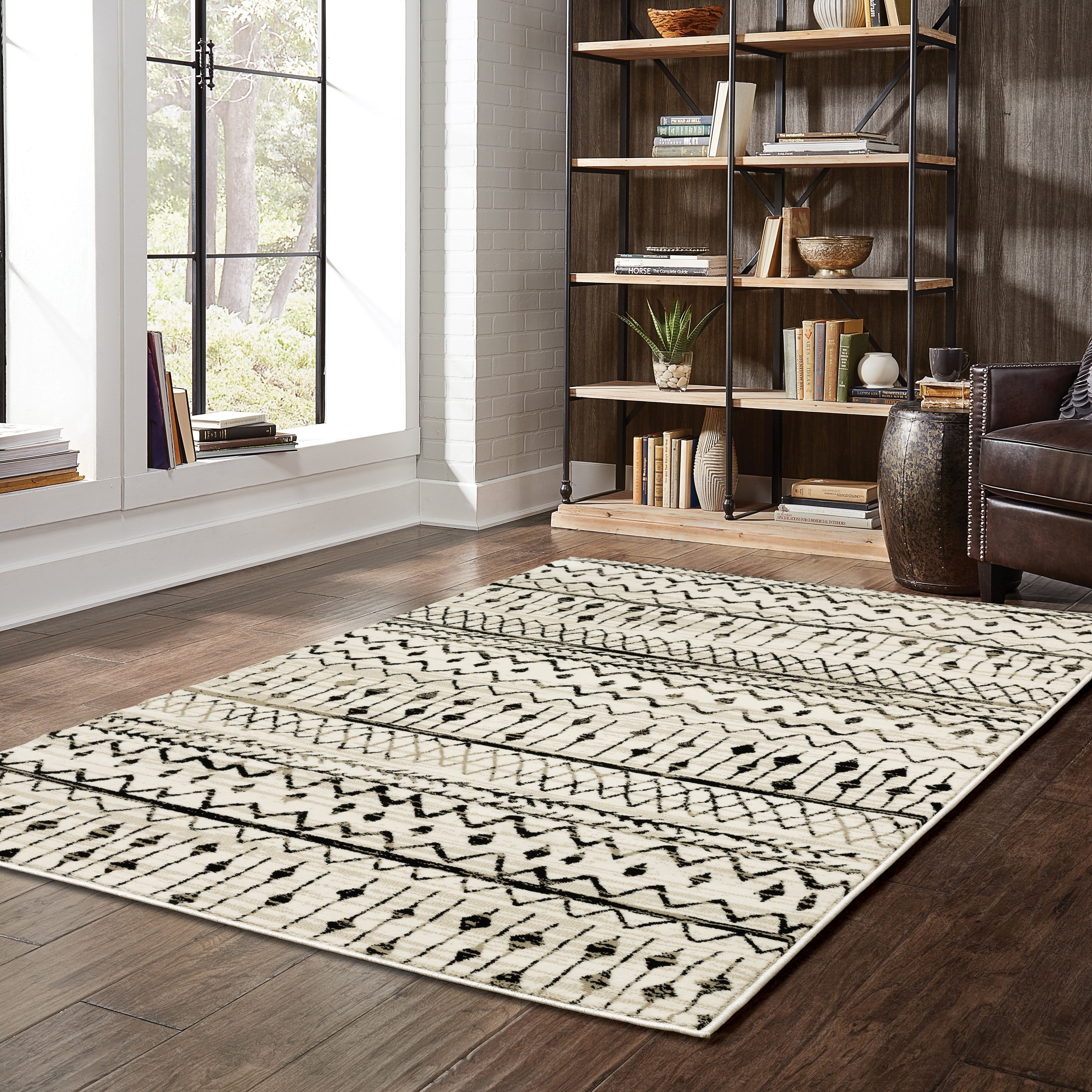The Curated Nomad Prescott Tribal Etchings Area Rug
