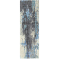 Porch Den Rogue Glacial Abstract Blue Grey Rug 10 X 13