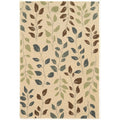Style Haven Vines And Leaves Beige Green Rug 8 X 10