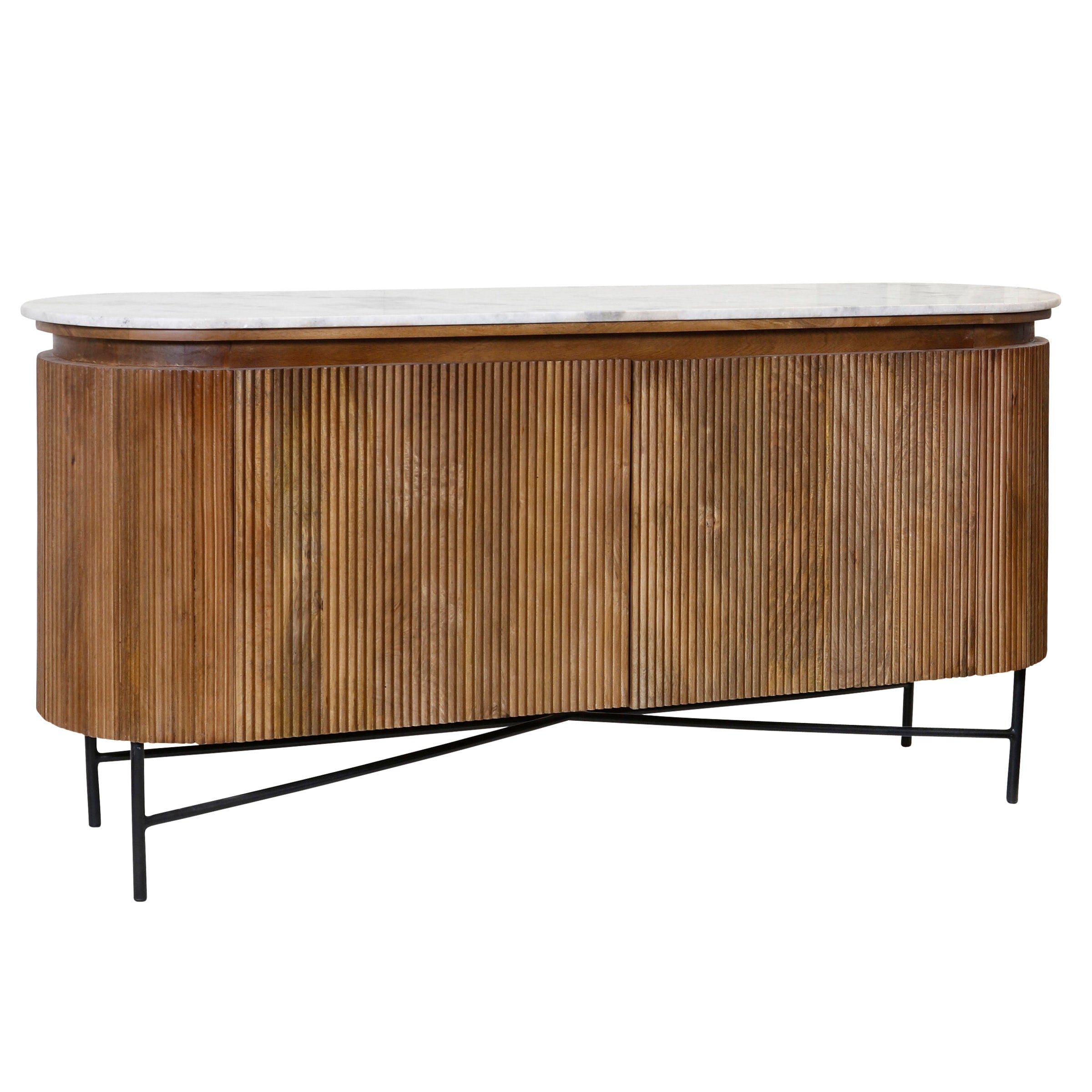 Stylecraft Alder Fluted Sideboard Coconut Brown