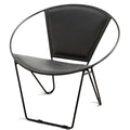 Stylecraft Arcline Leather Accent Chair Black