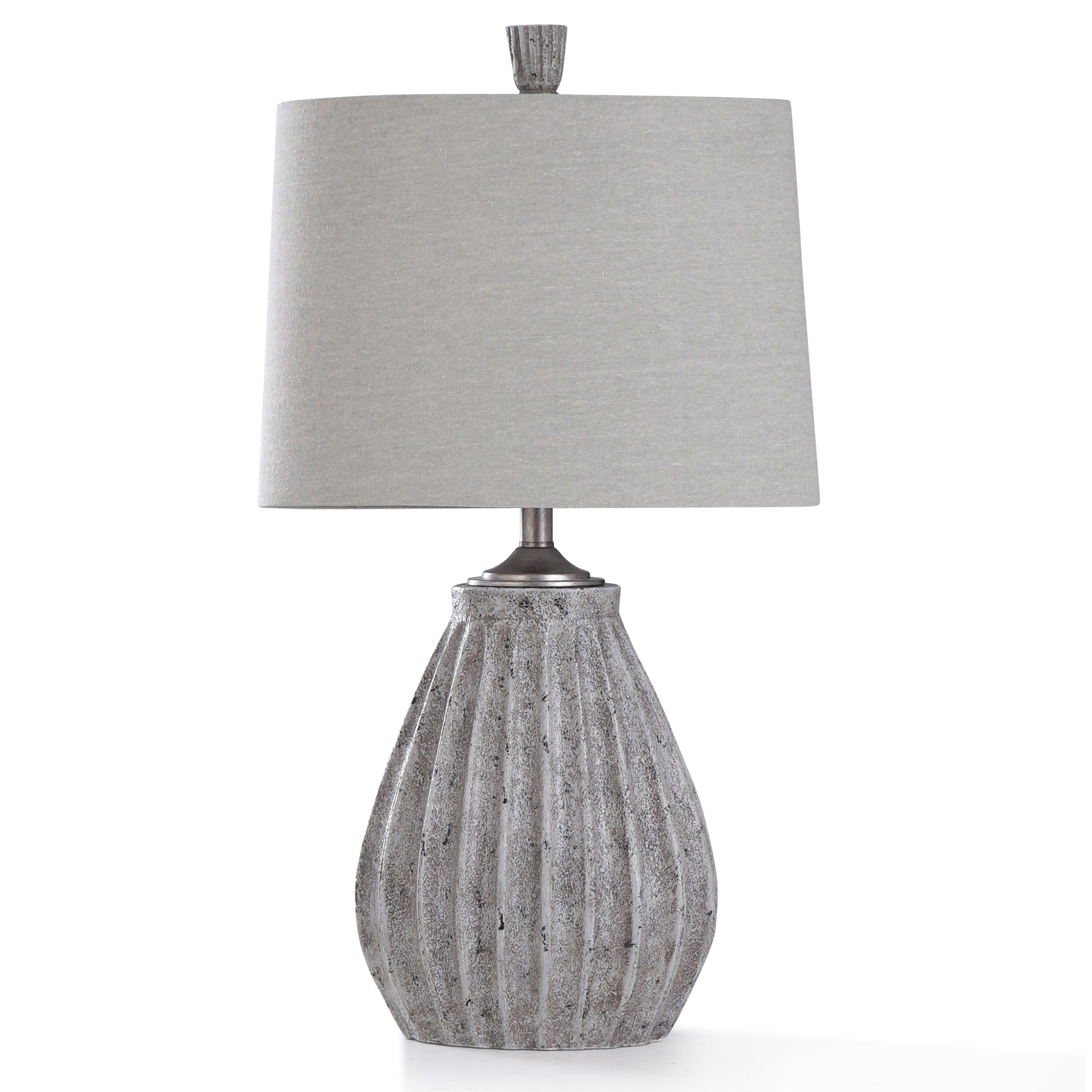 Stylecraft Arther Stone Gray Stone Painted Resin Table Lamp