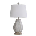 Basilica Sky Table Lamp White Hardback Shade